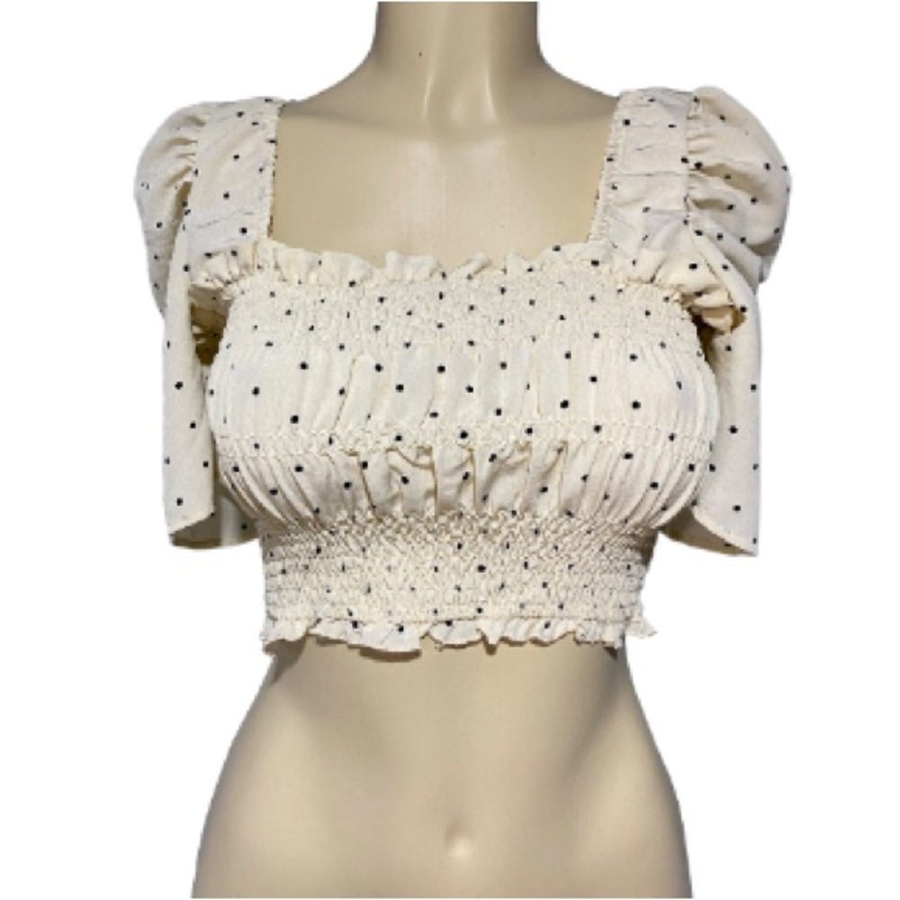 Love Tree Polka Dot Crop Top. NWT